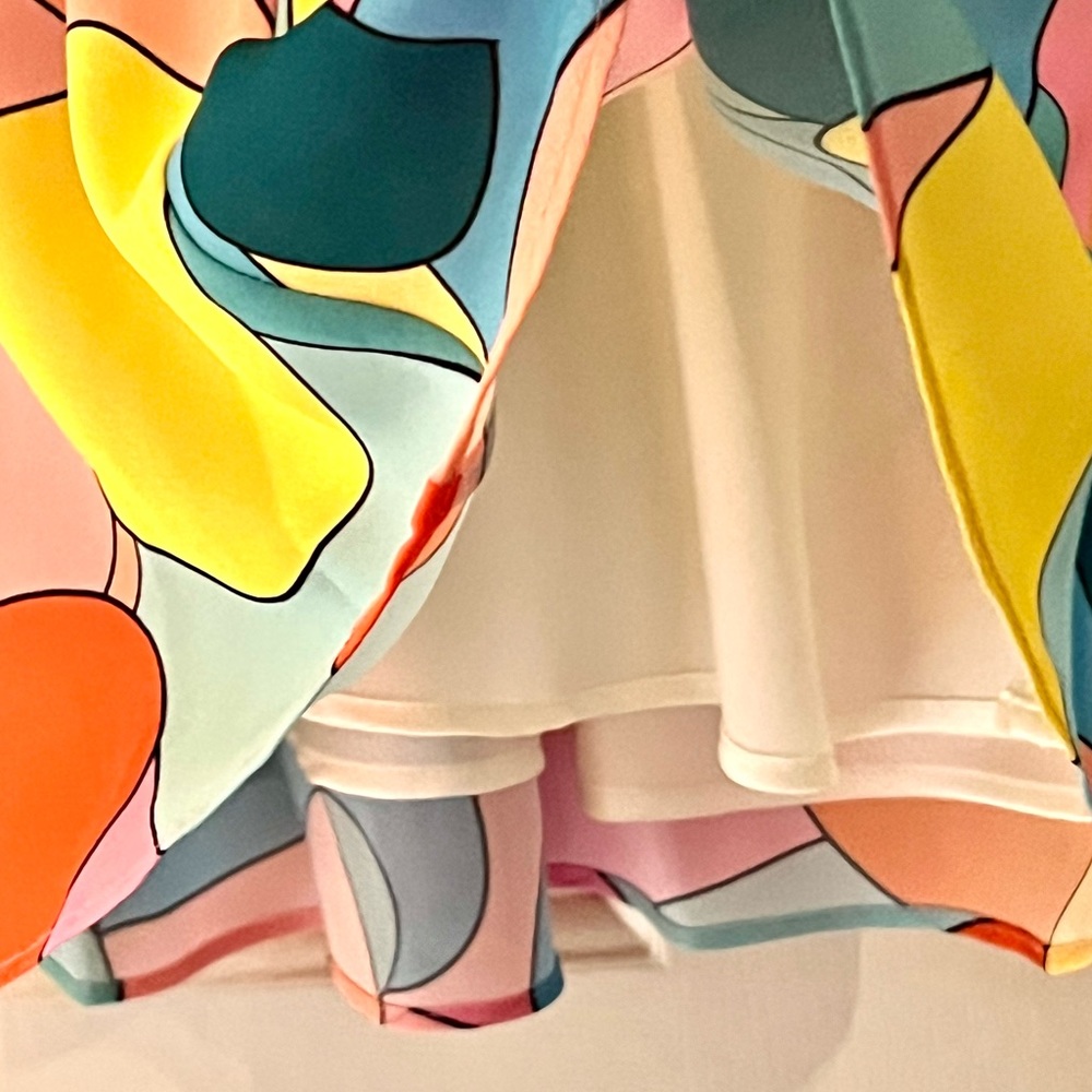 πΊπHPππΊ NWT Staud Milla Mini Dress Citrus Kaleidoscope - Picture 14 of 16